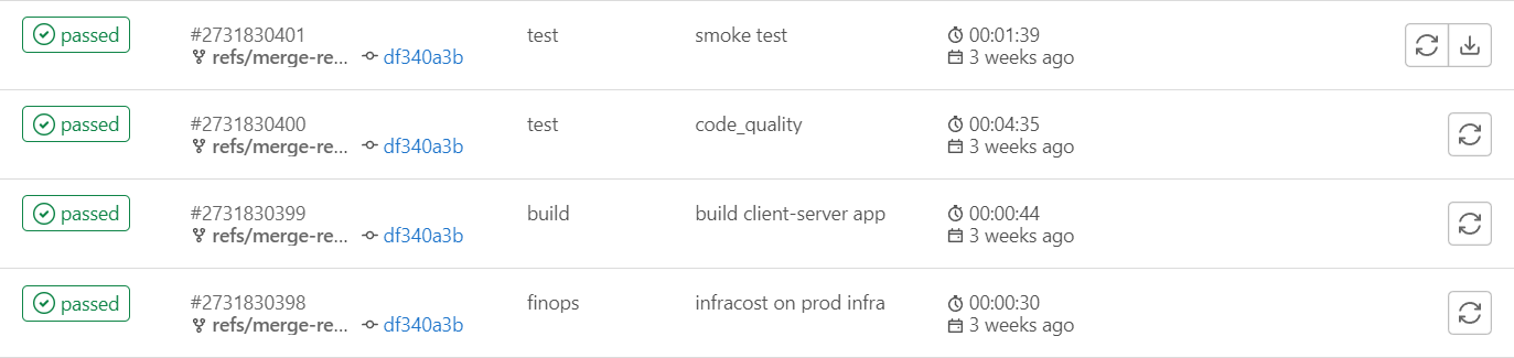 Dev Pipeline Duration